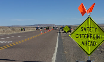 HopiCheckpoint350w.jpg Photo: Road checkpoint sign